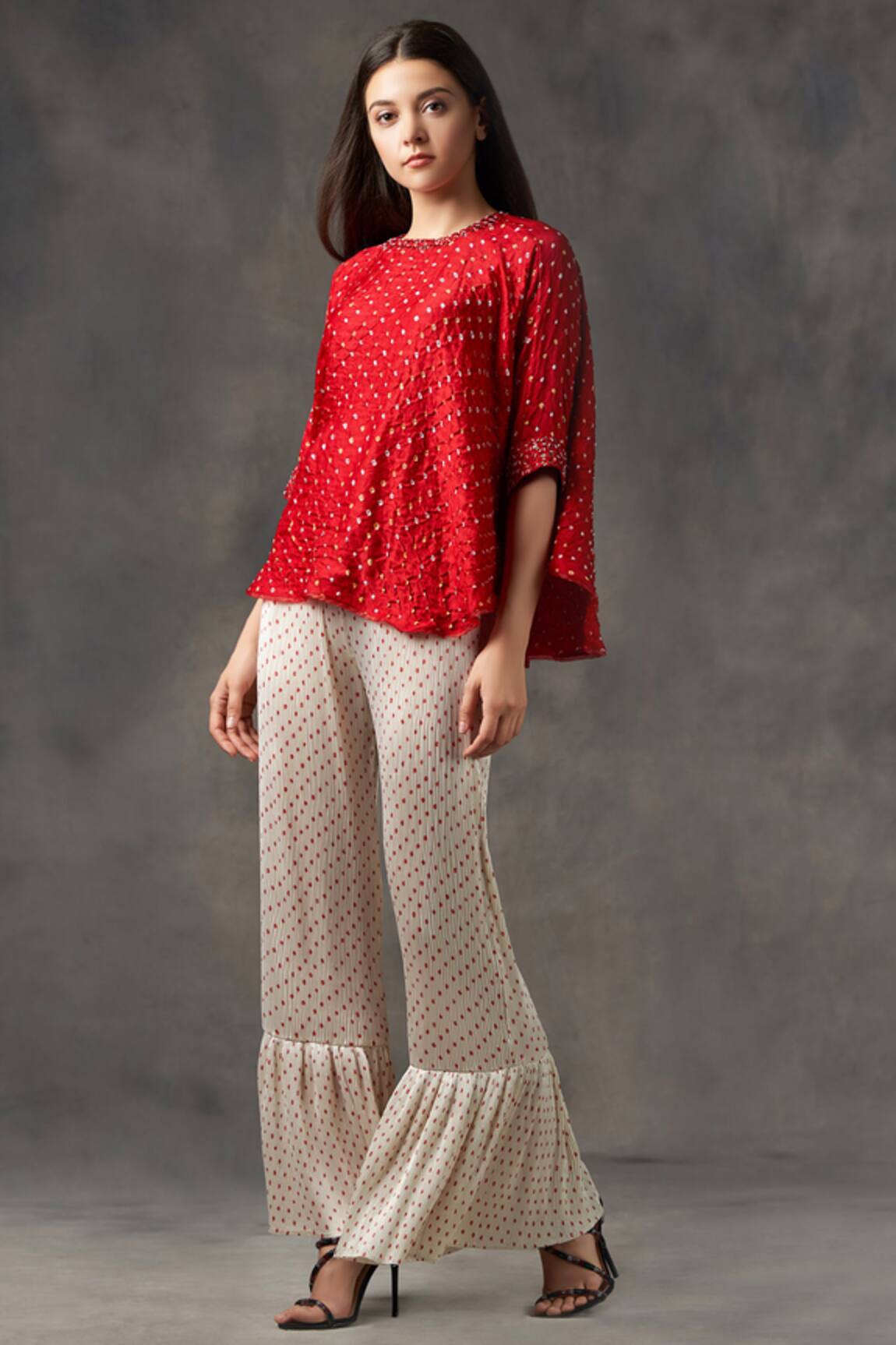 Twenty Nine Gajji Silk Bandhani Top 