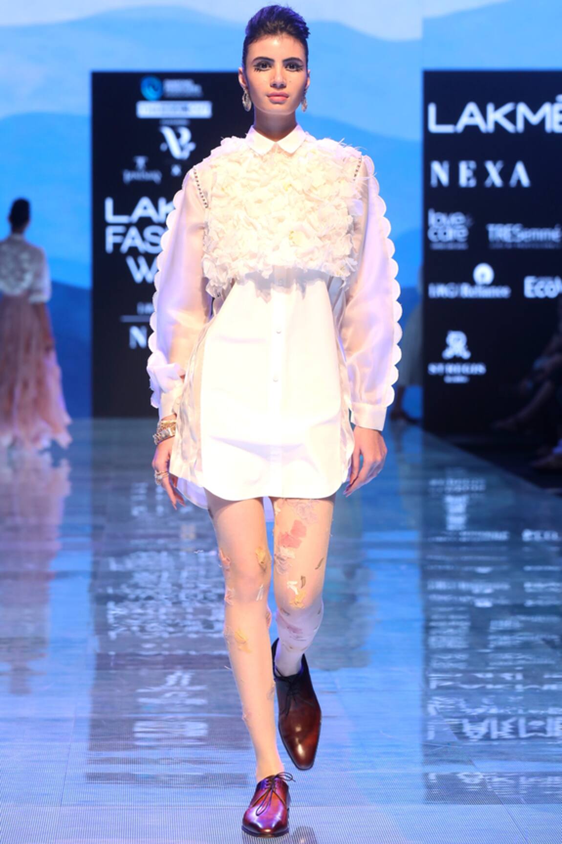 Archana Rao Floral Overlay Top