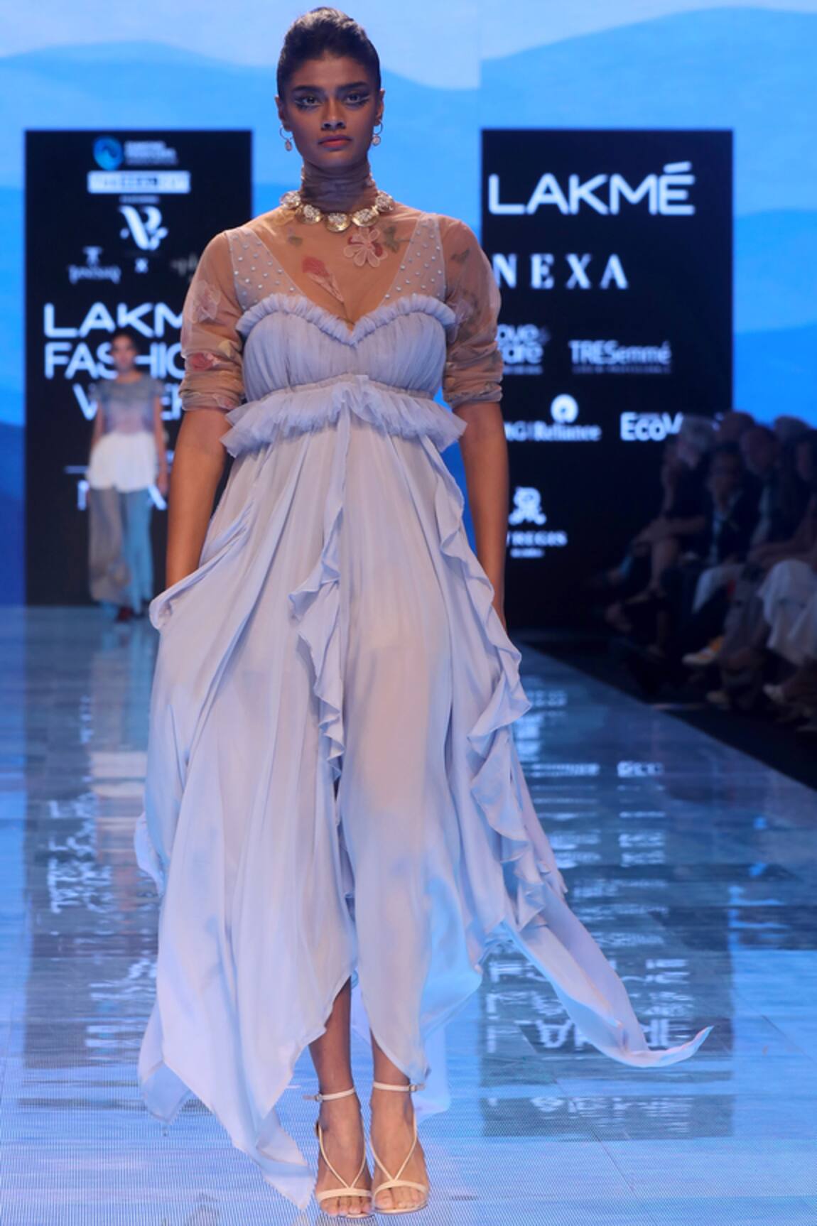 Archana Rao Ruffled Dress with Top