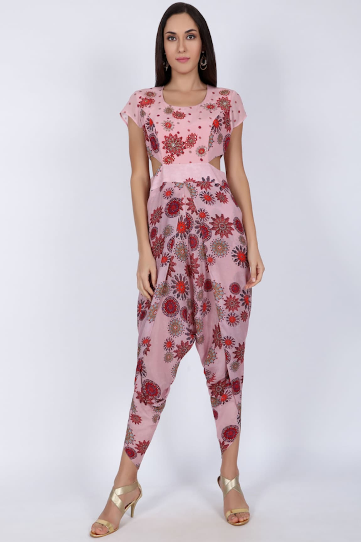 Natasha J Printed Dhoti Style Jumpsuit