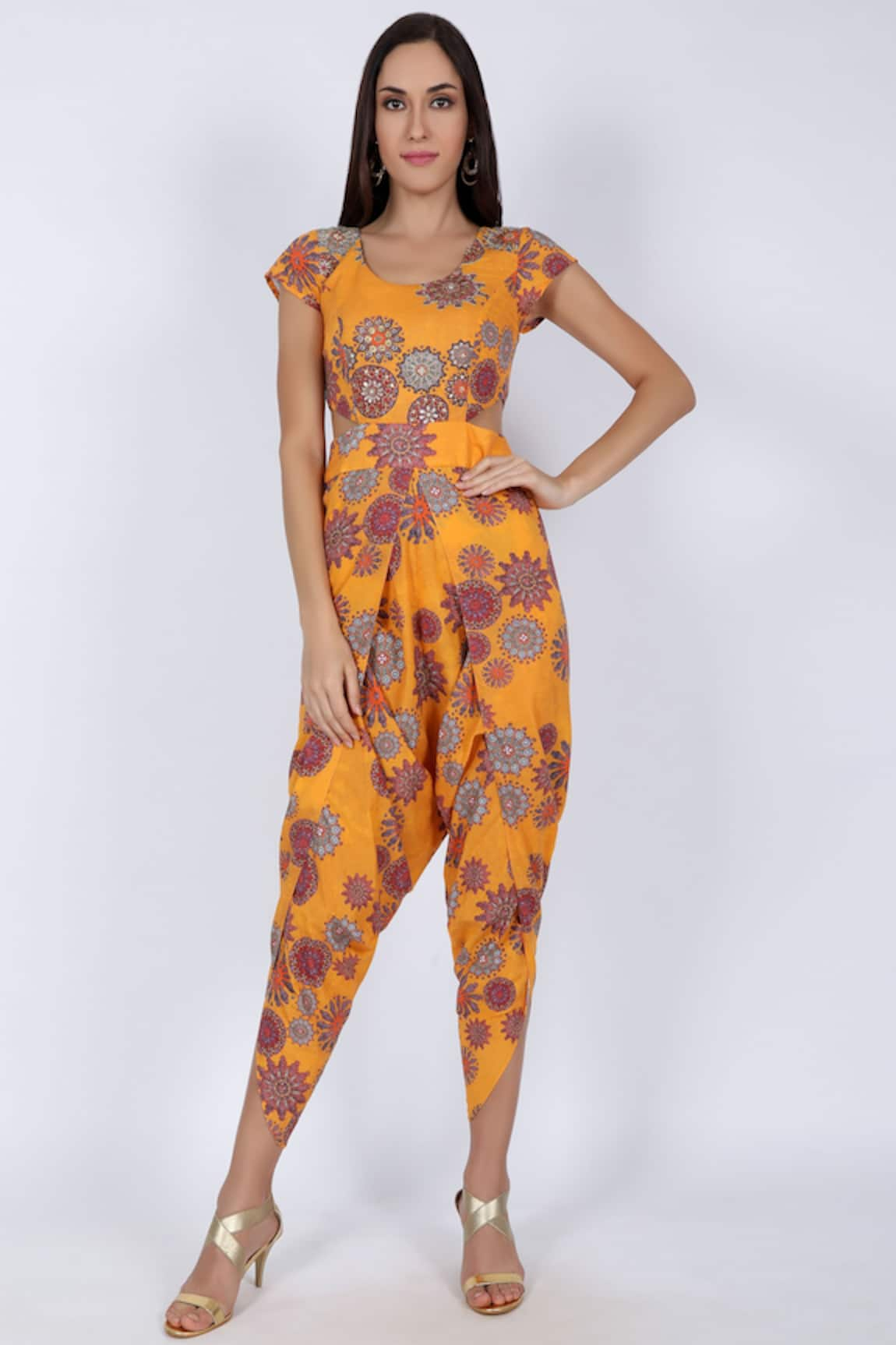 Natasha J Printed Dhoti Style Jumpsuit