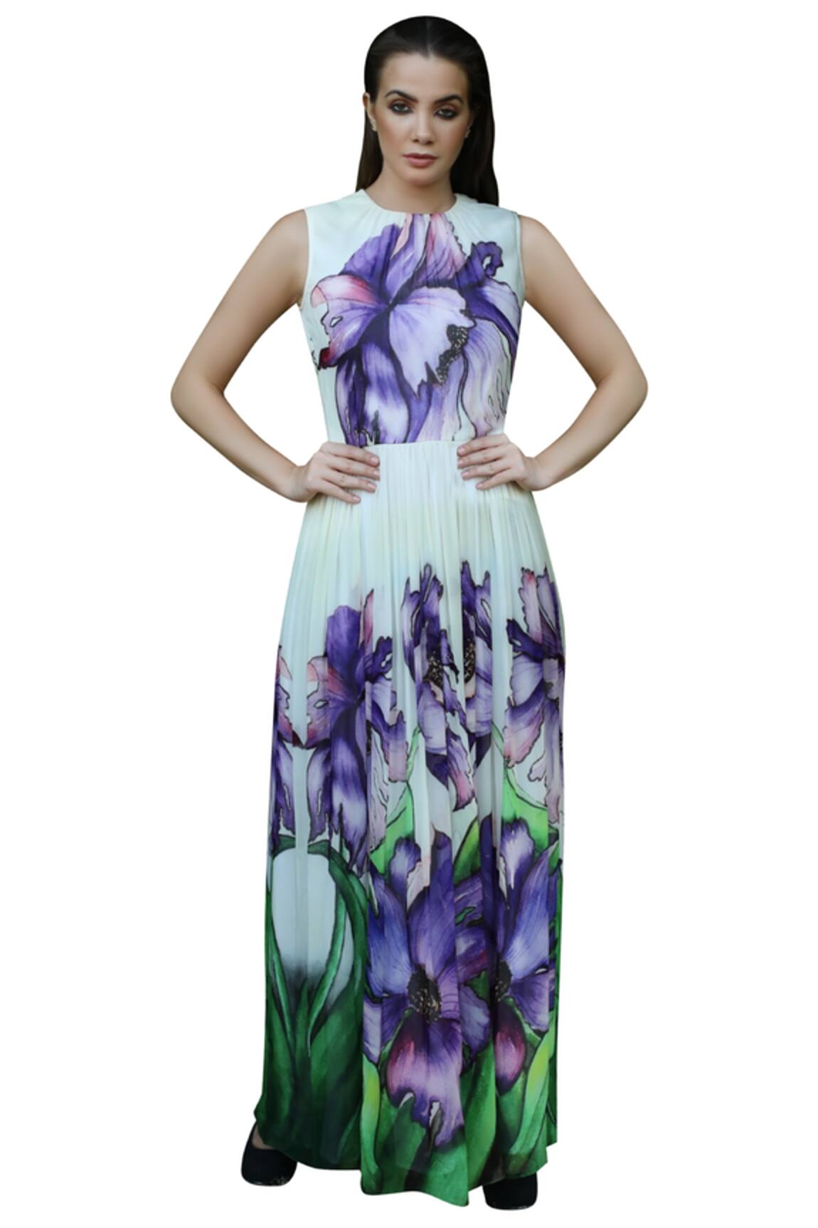 Swatee Singh Floral Print Dress 