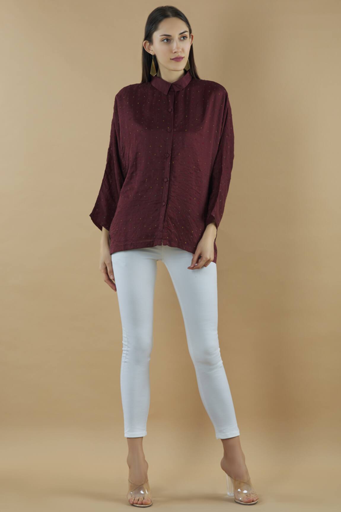 Yavi Silk Embroidered Shirt