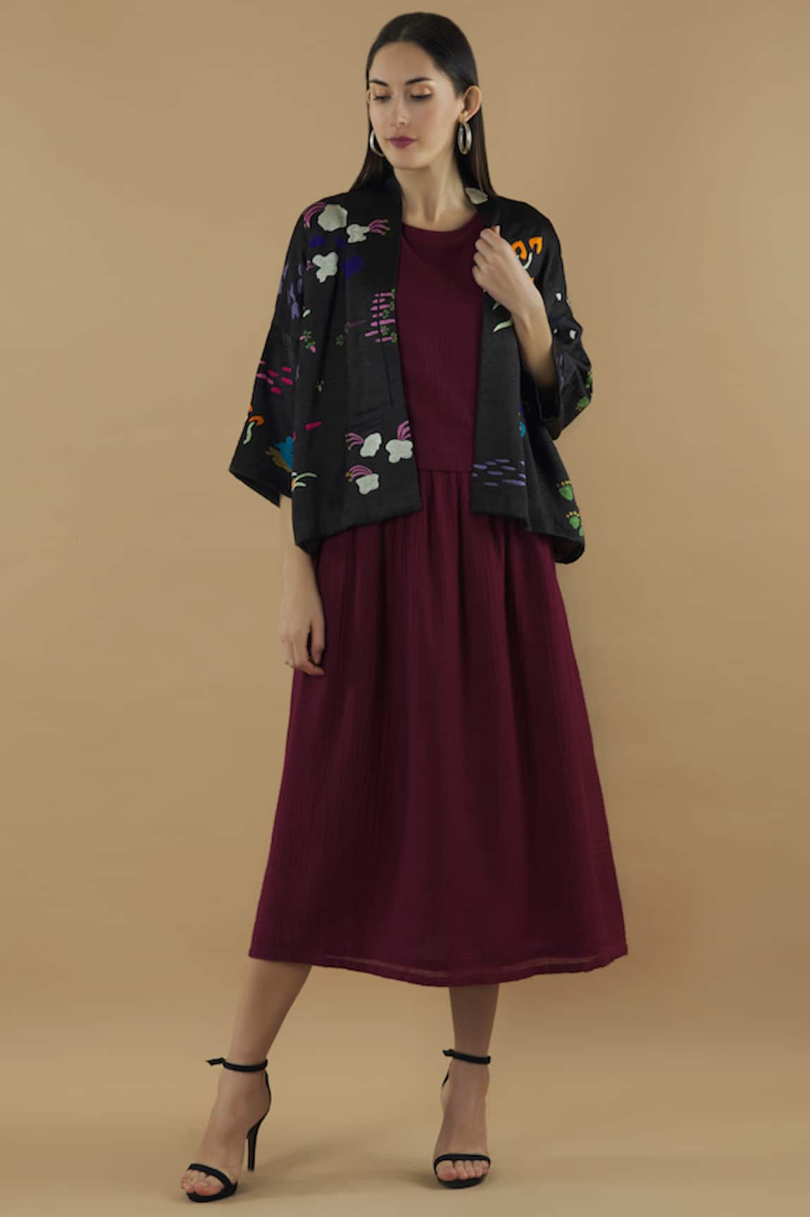 Yavi Silk Embroidered Jacket