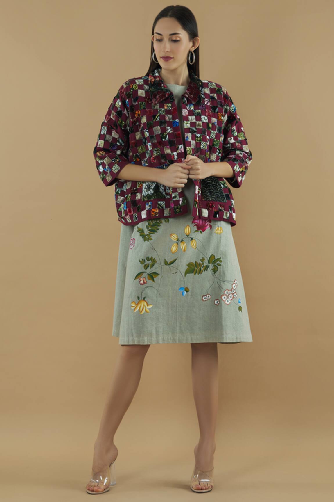 Yavi Cotton Embroidered Jacket