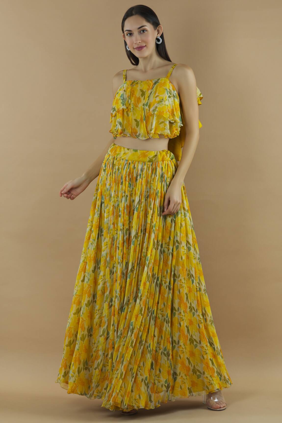 Divya Kanakia Printed Skirt Set 