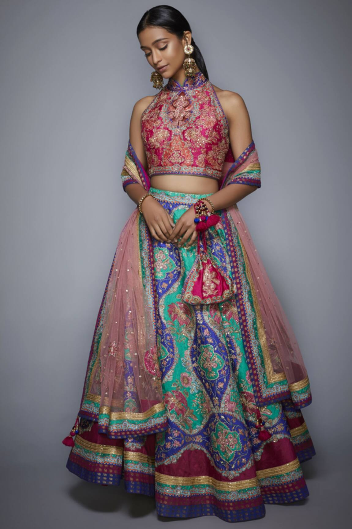 RI.Ritu Kumar Embroidered Bridal Lehenga Set 