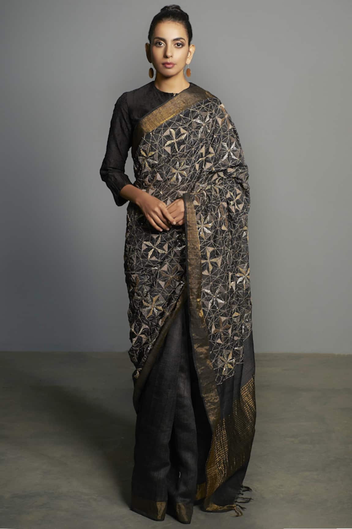 Saksham Neharicka Embellished Tussar Silk Saree
