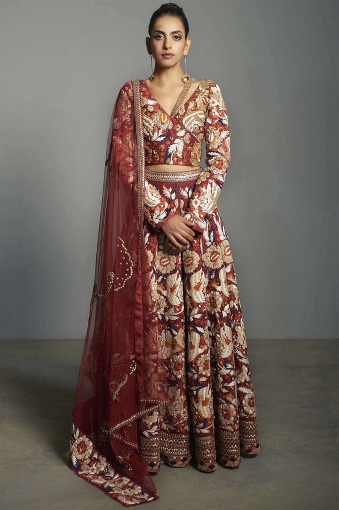 Saksham & Neharicka Chanderi Bridal Lehenga Set