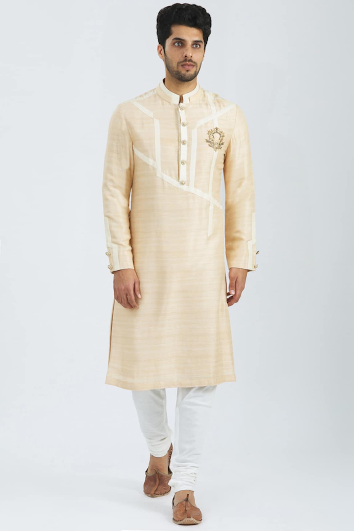 Nivedita Saboo Tussar Silk Kurta Set