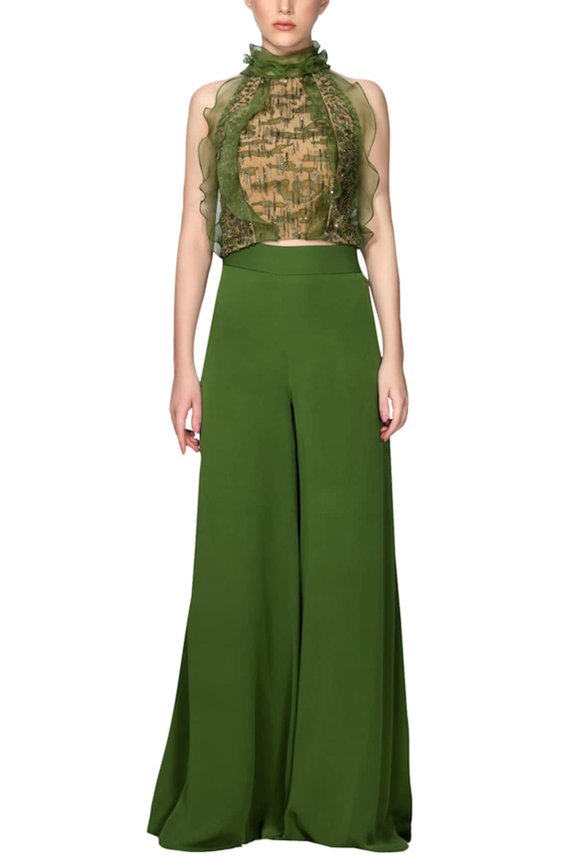 Ohaila Khan Ruffle Embellished Top