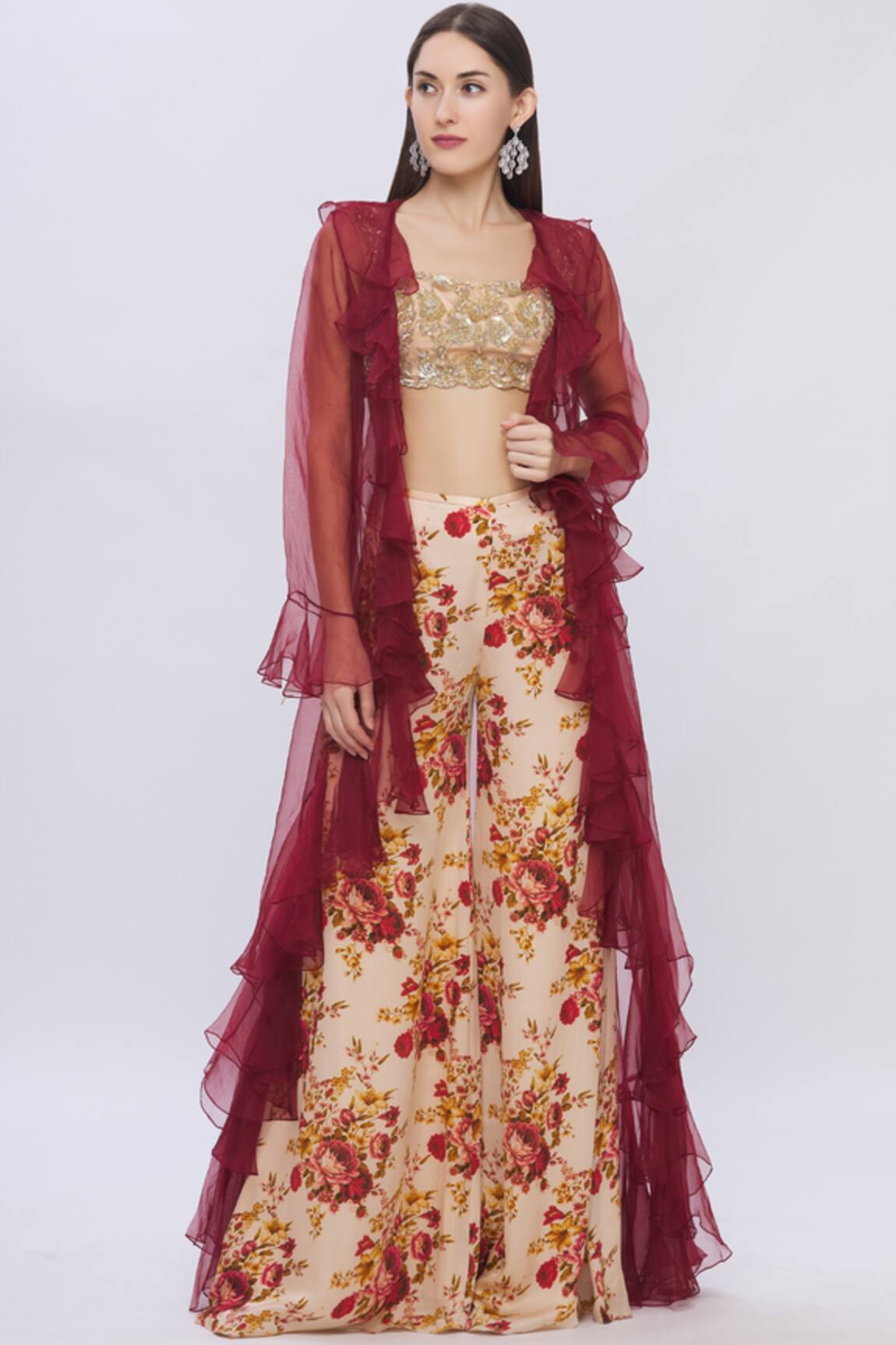 Shehlaa Khan Printed Pant Set