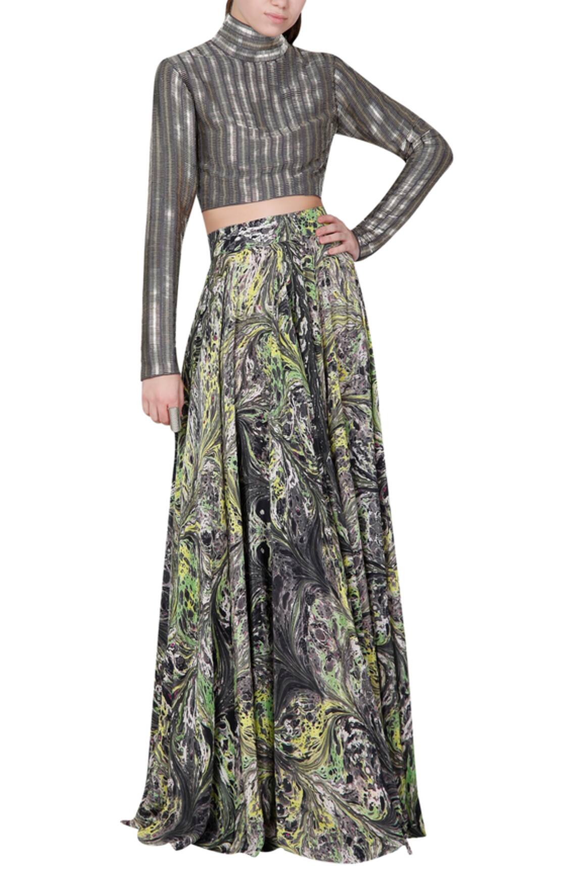 Limerick By Abirr N' Nanki Embellished Crop Top 