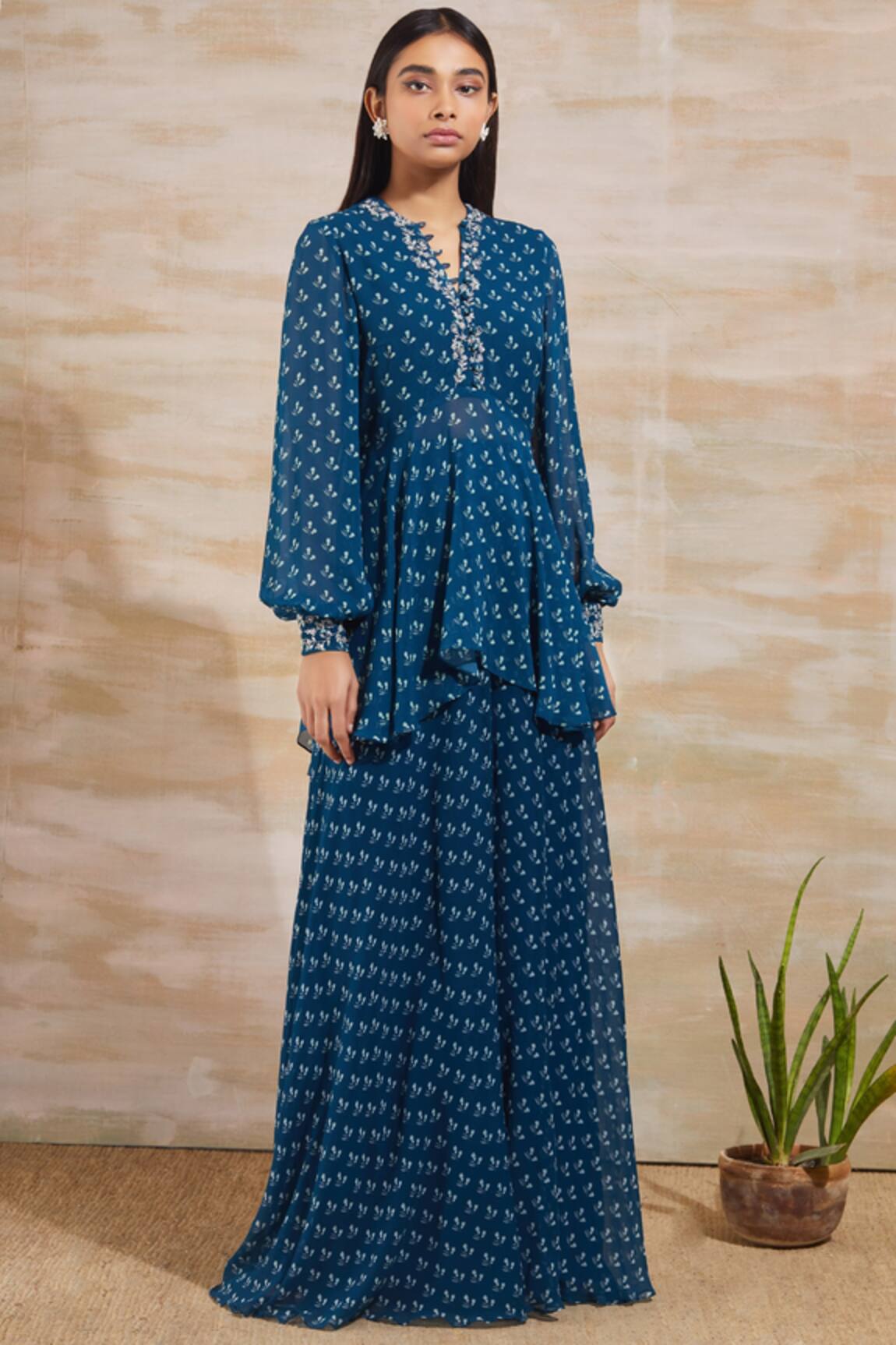 Sana Barreja Printed Pant Set