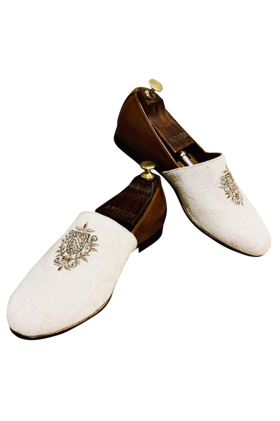 Artimen  Embroidered Loafers 