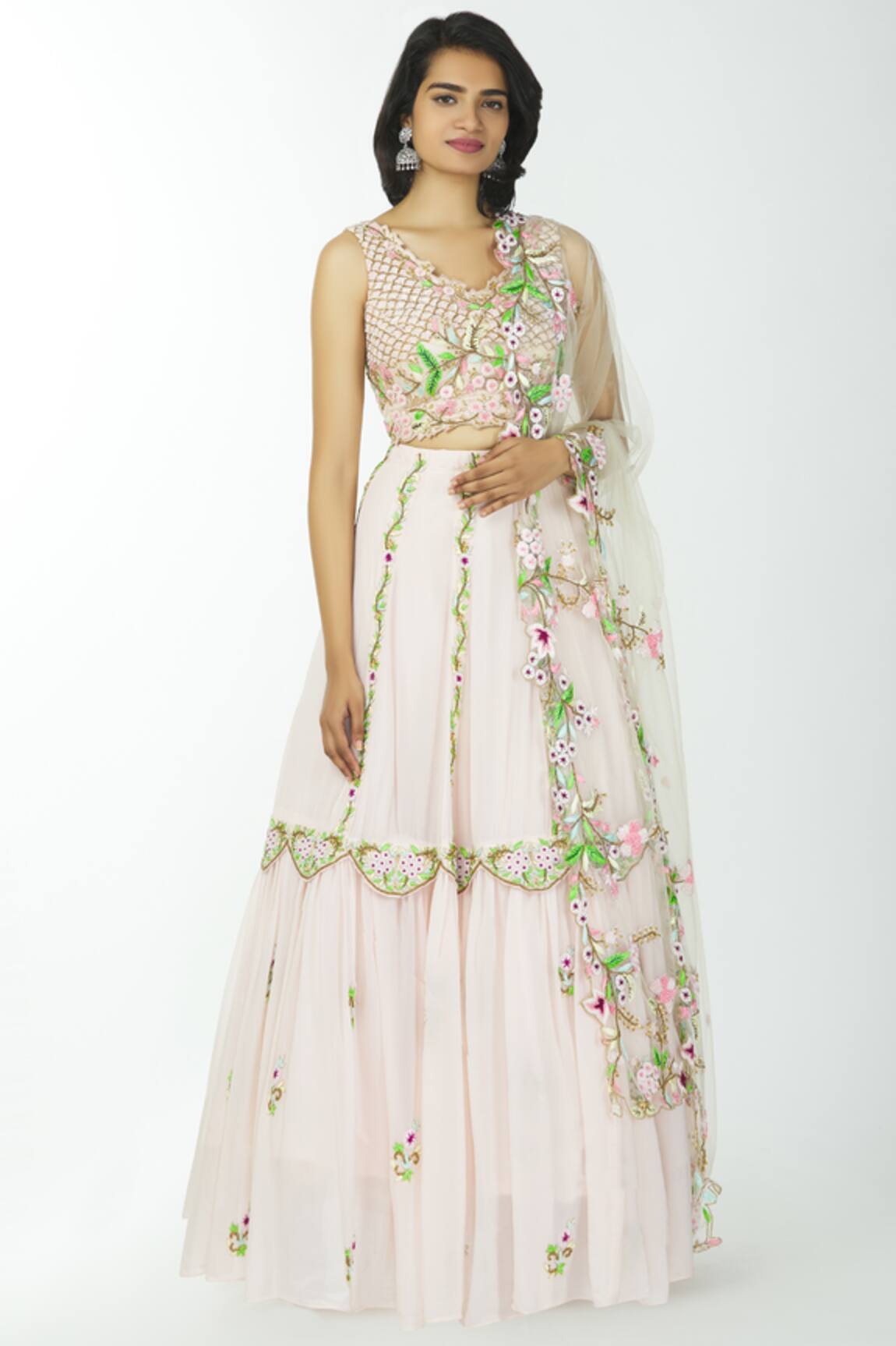 Neha Mehta Couture Embroidered Bridal Lehenga Set