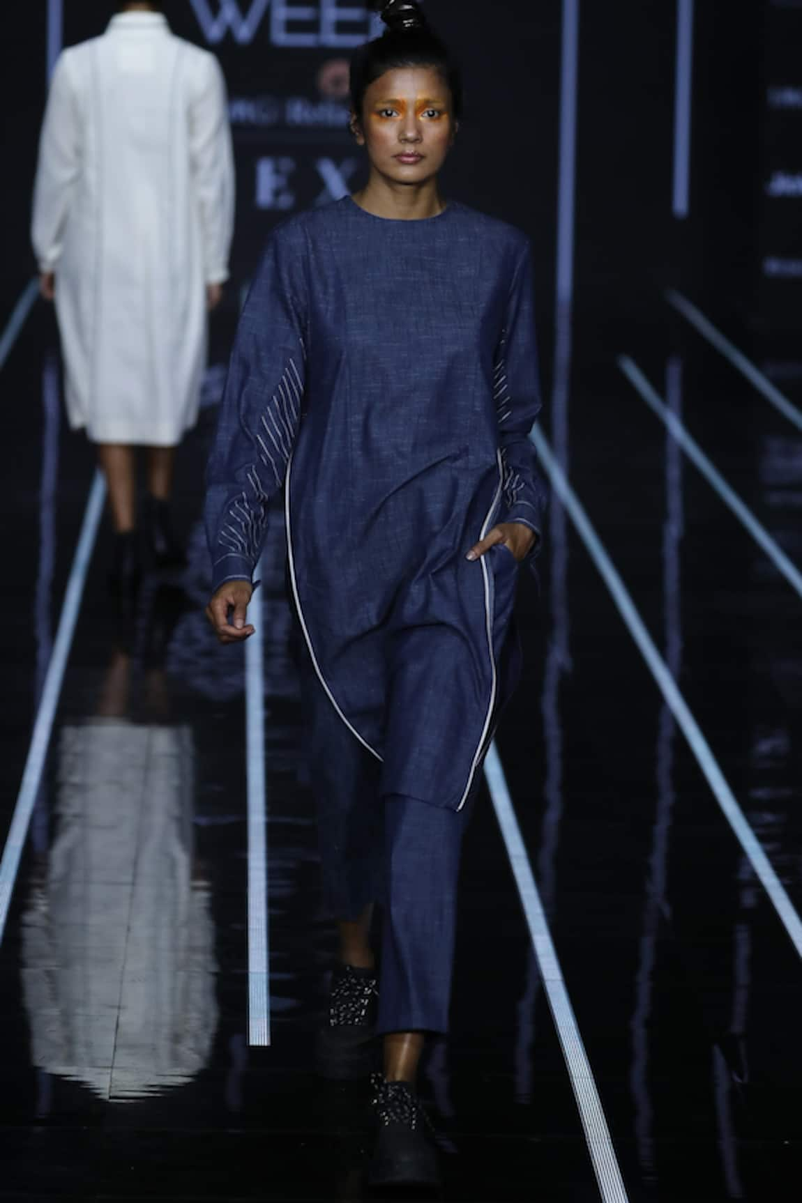 Anurag Gupta Denim Kurta Set