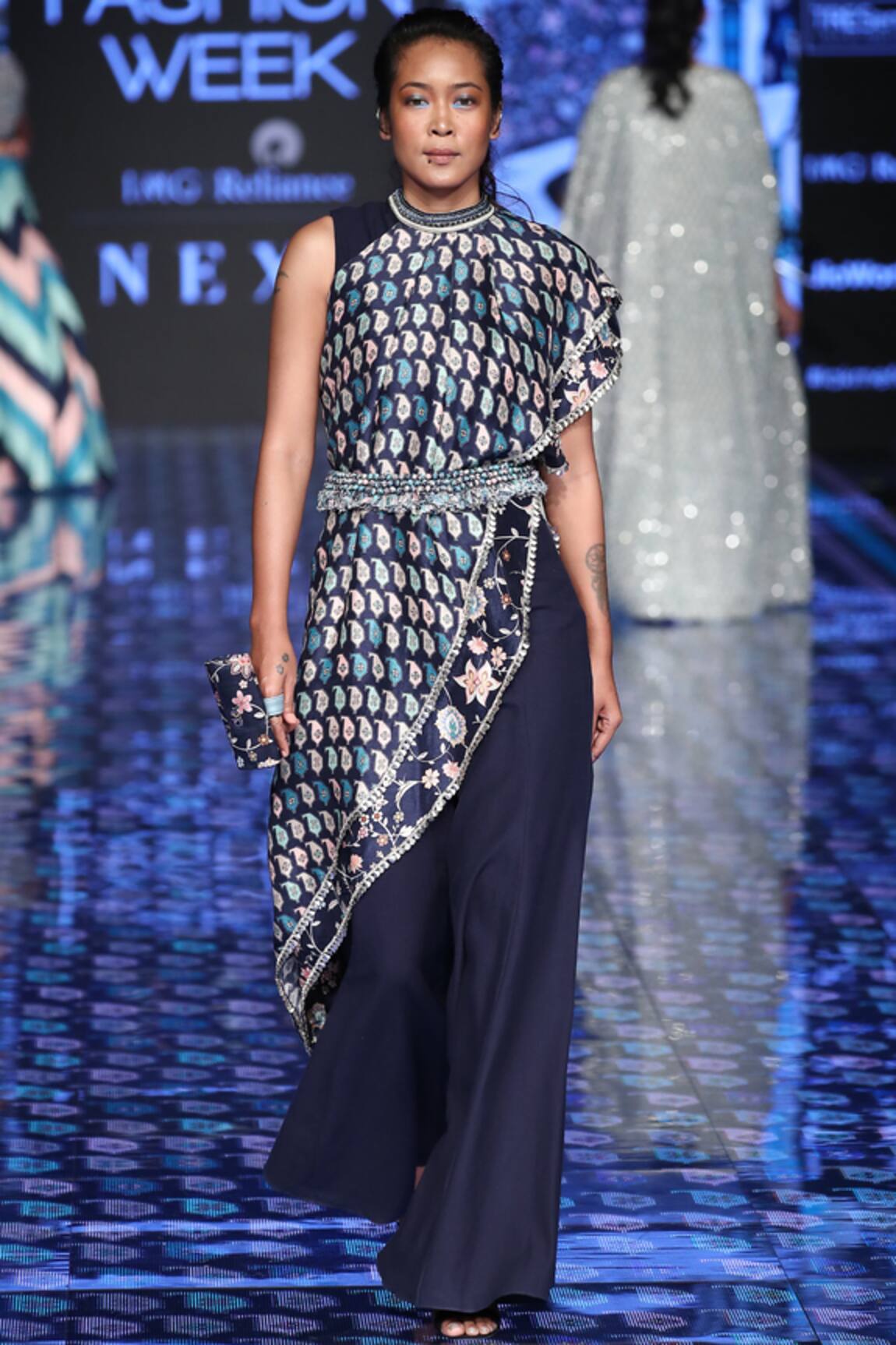 SVA by Sonam & Paras Modi Printed Draped Pant Set