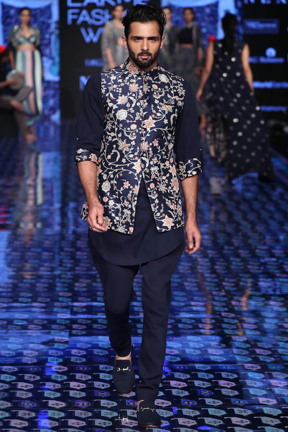SVA by Sonam & Paras Modi Printed Bundi Kurta Set