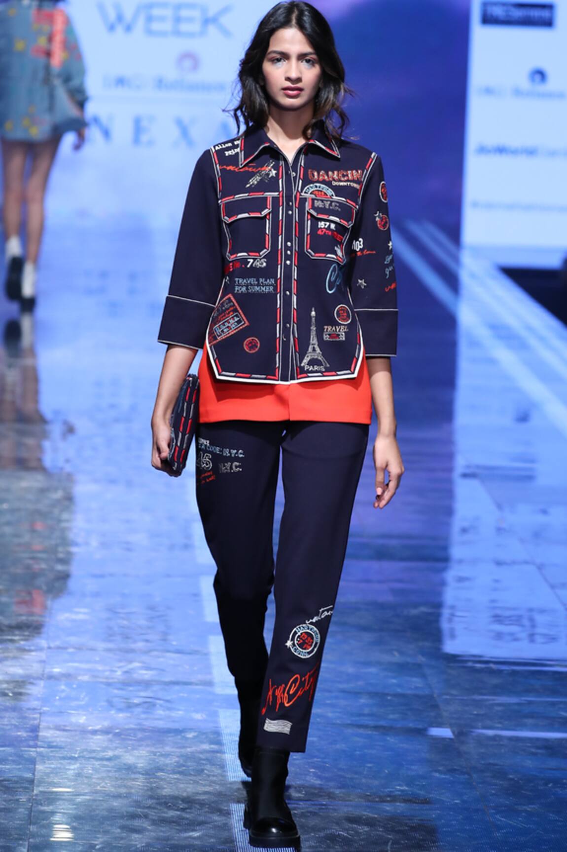 Shahin Mannan Embroidered Double Layered Shirt 