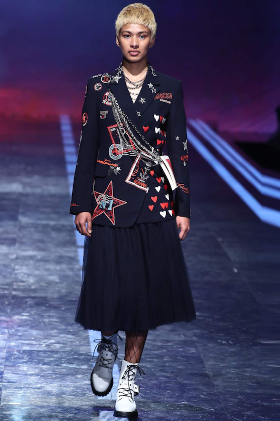 Shahin Mannan Tulle Midi Skirt 