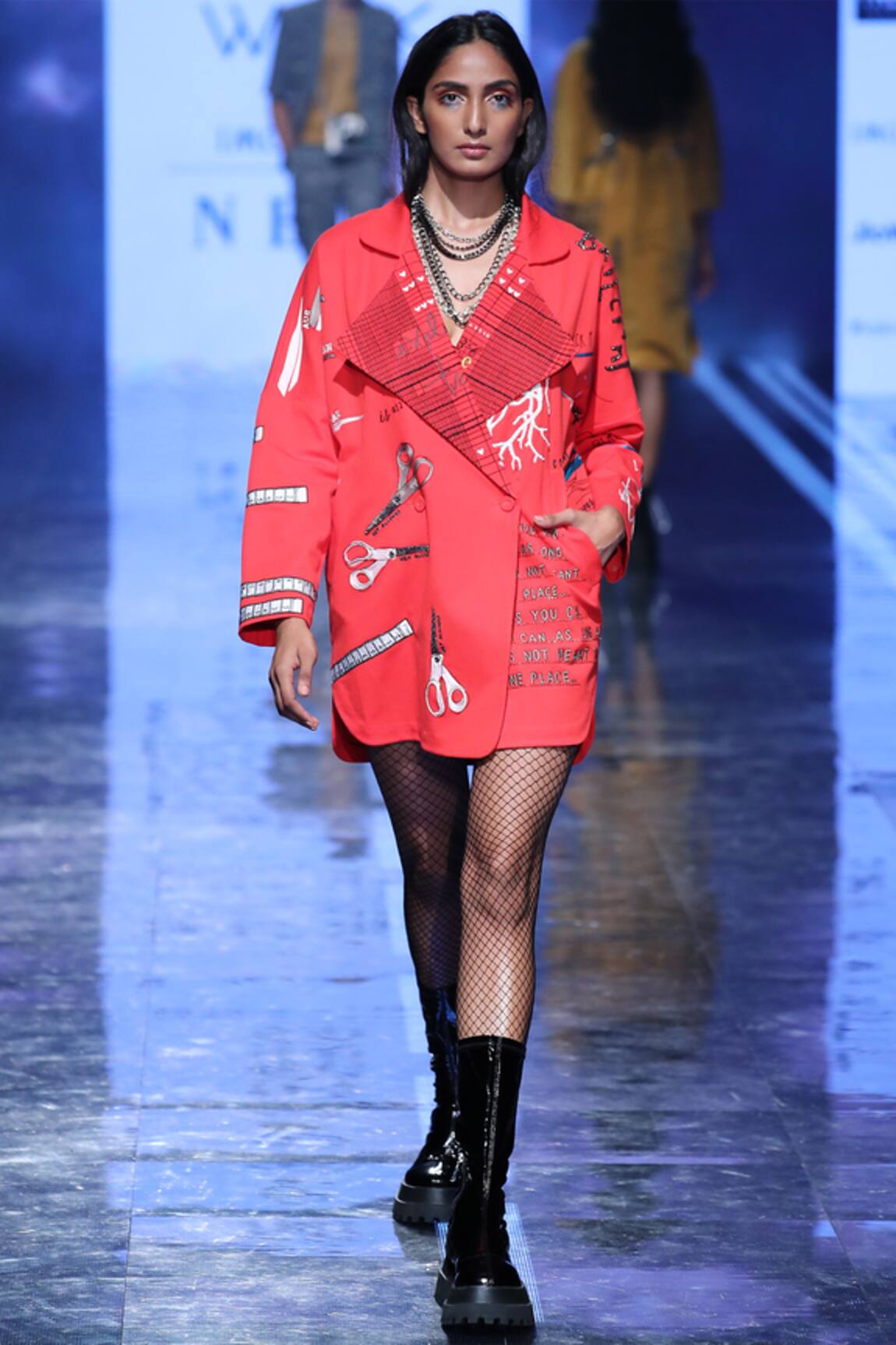 Shahin Mannan Embroidered Overlap Jacket 