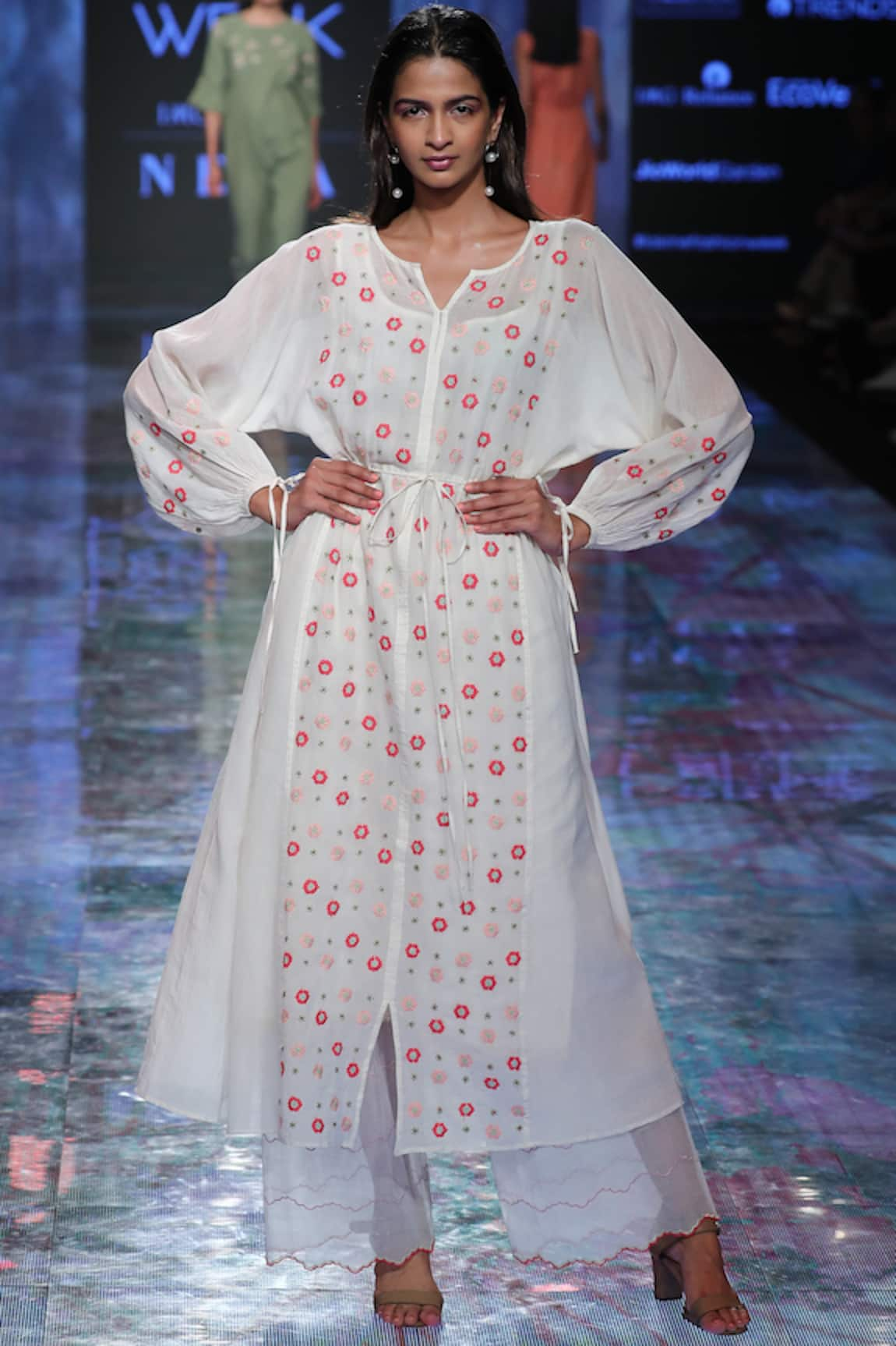 House of Kotwara Chikankari Kurta Palazzo Set