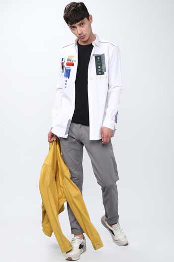 Noonoo Slim Fit Printed Shirt 