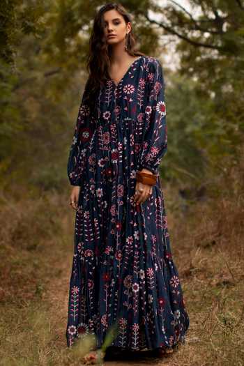 Payal Pratap Embroidered Maxi Dress 