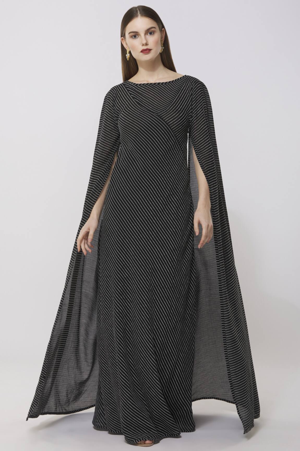 Neha Gursahani Striped Maxi Dress