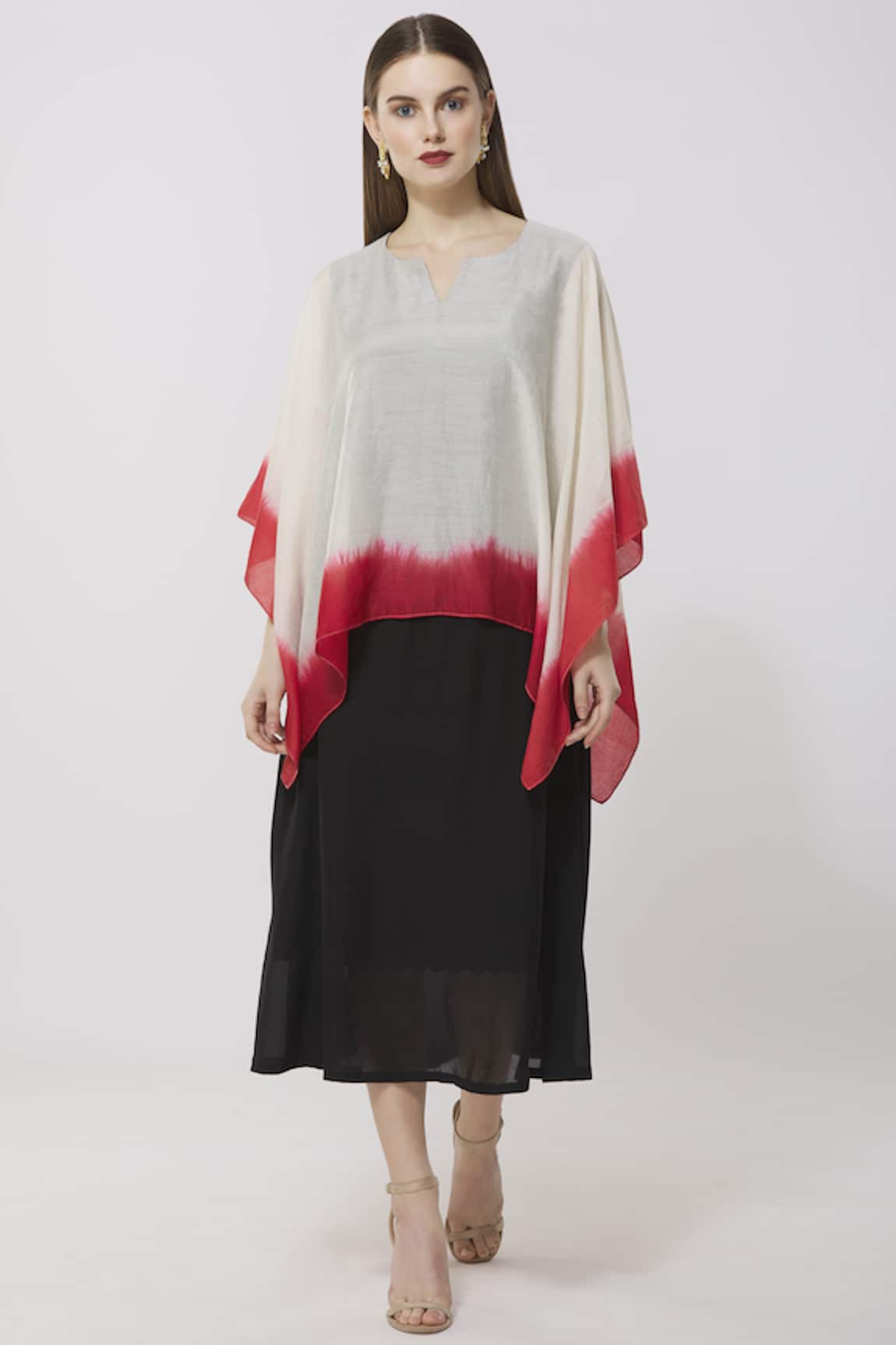 Neha Gursahani Layered Midi Dress