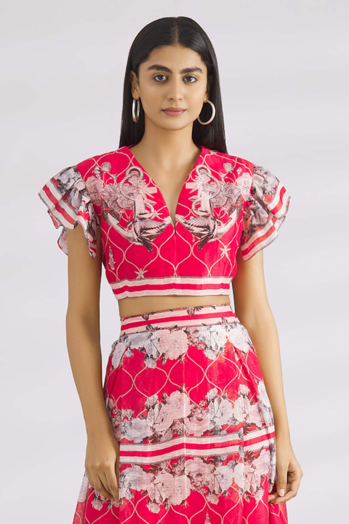 MR. Ajay Kumar Printed Crop Top 