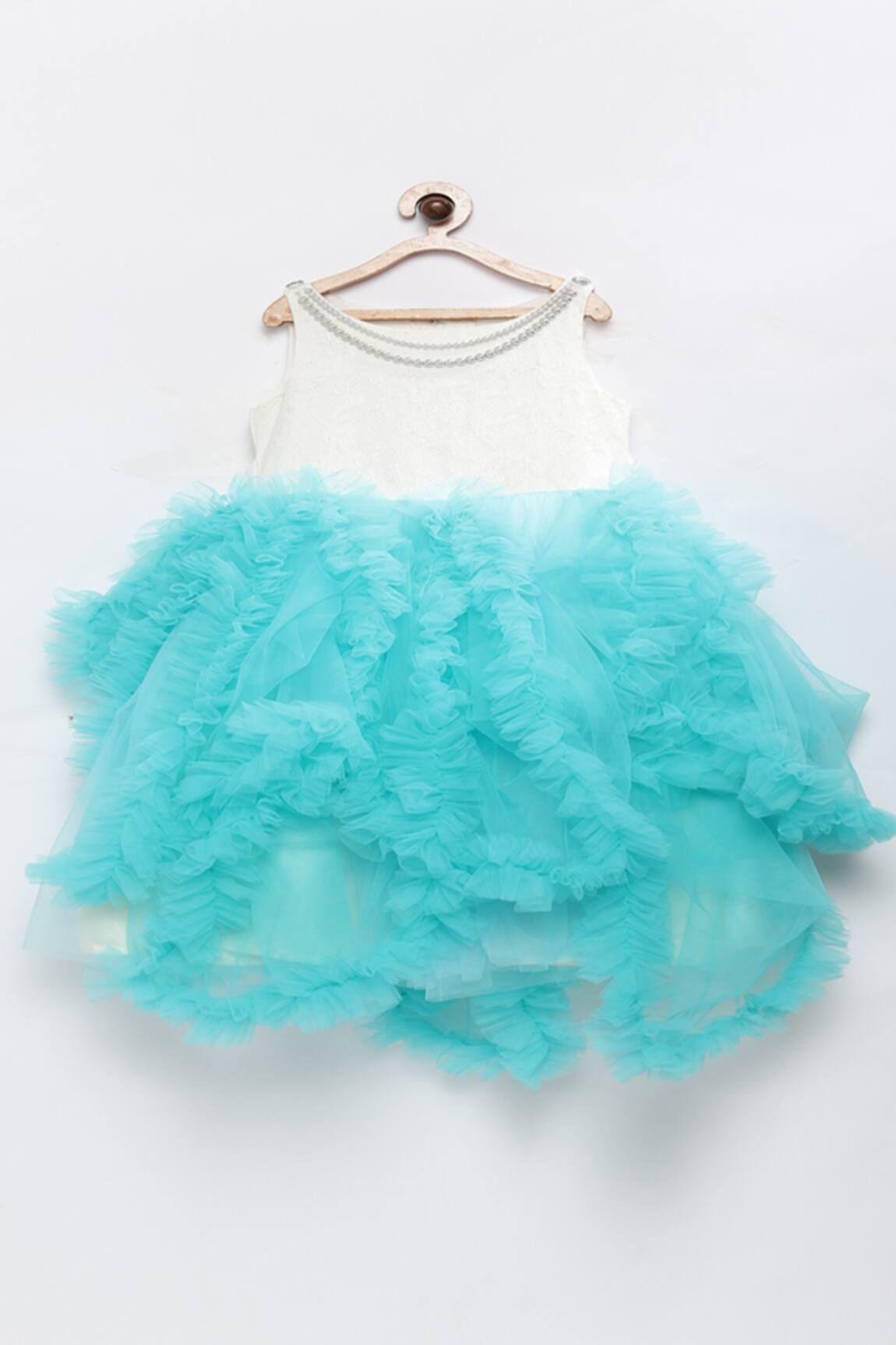 Pinkcow designs pvt ltd Satin Ruffle Gown