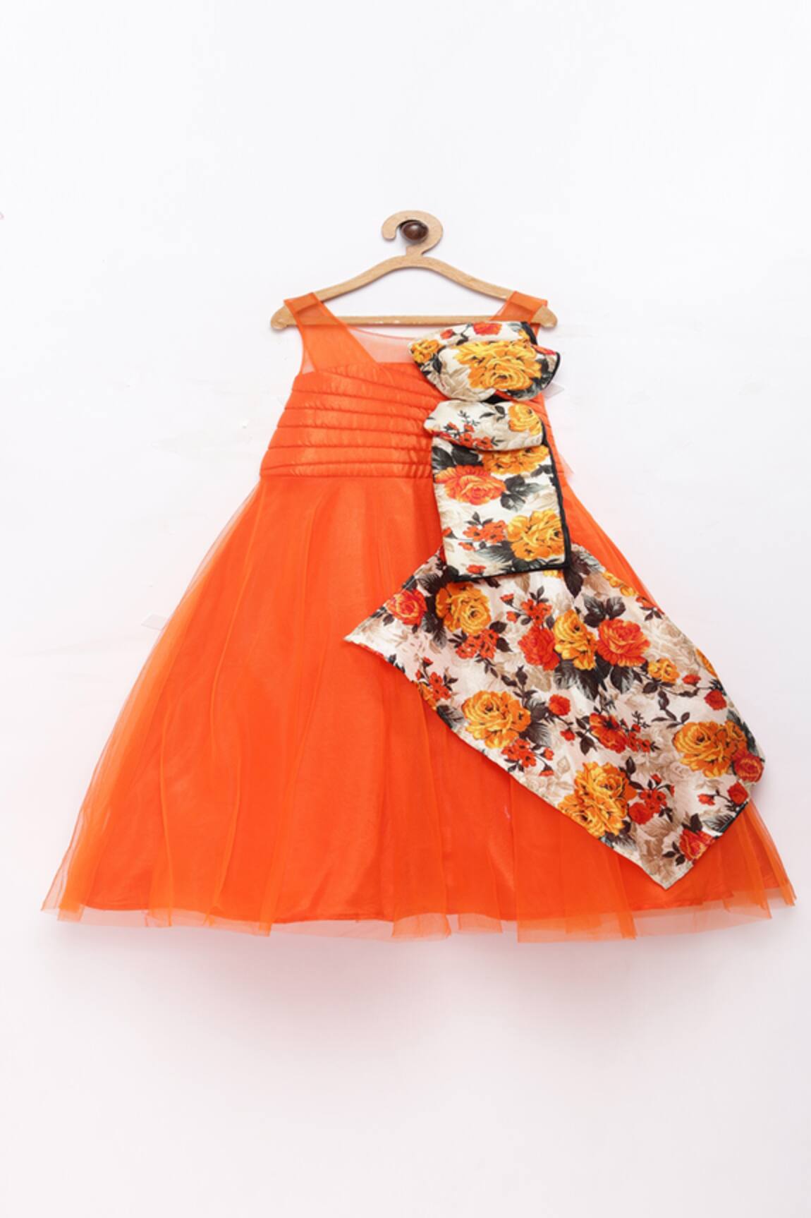 Pinkcow designs pvt ltd Printed Bow Gown