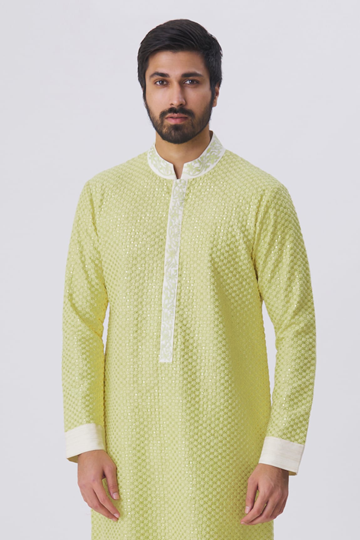 Kunal Anil Tanna Embroidered Kurta & Pant Set