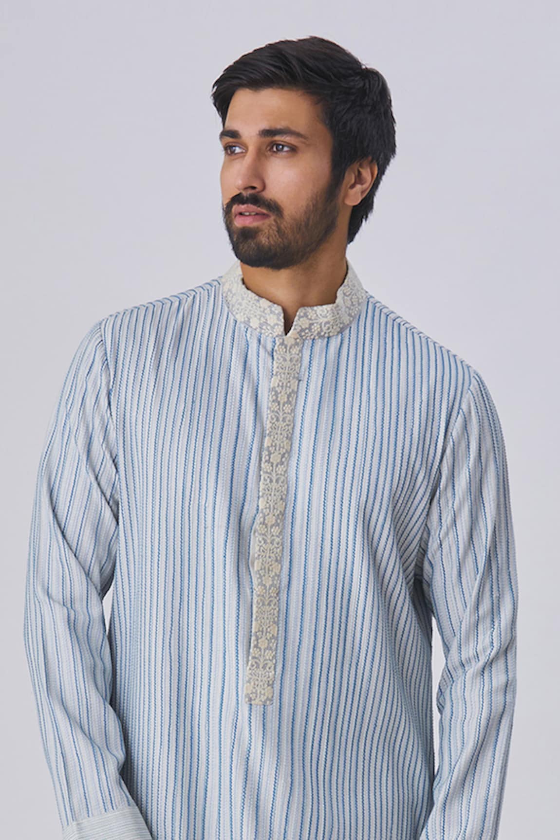 Kunal Anil Tanna Textured Kurta & Pant Set