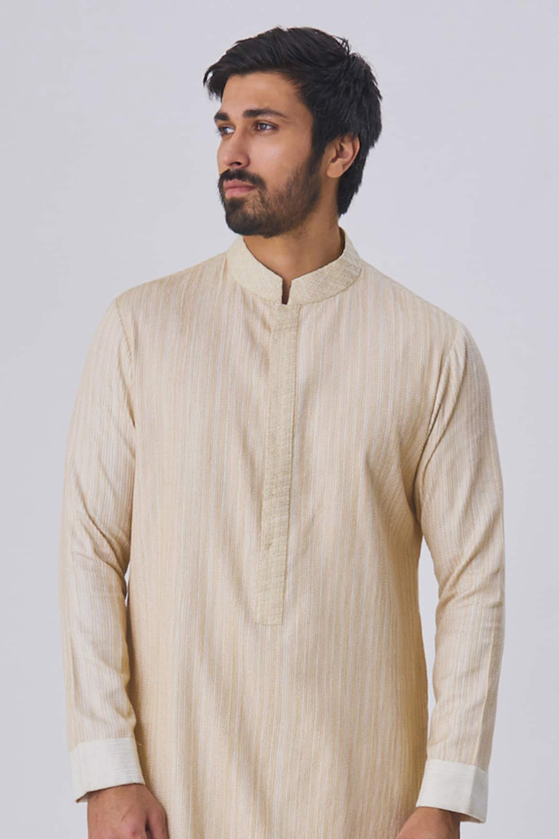 Kunal Anil Tanna Textured Kurta & Pant Set