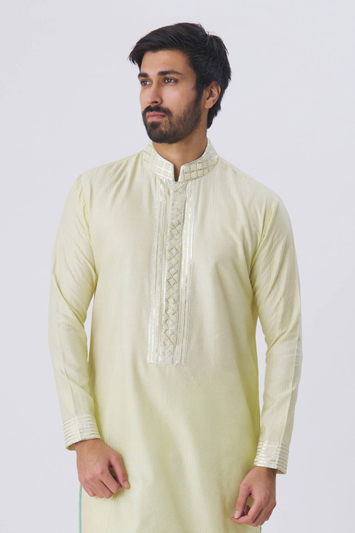 Kunal Anil Tanna Embellished Kurta & Pant Set