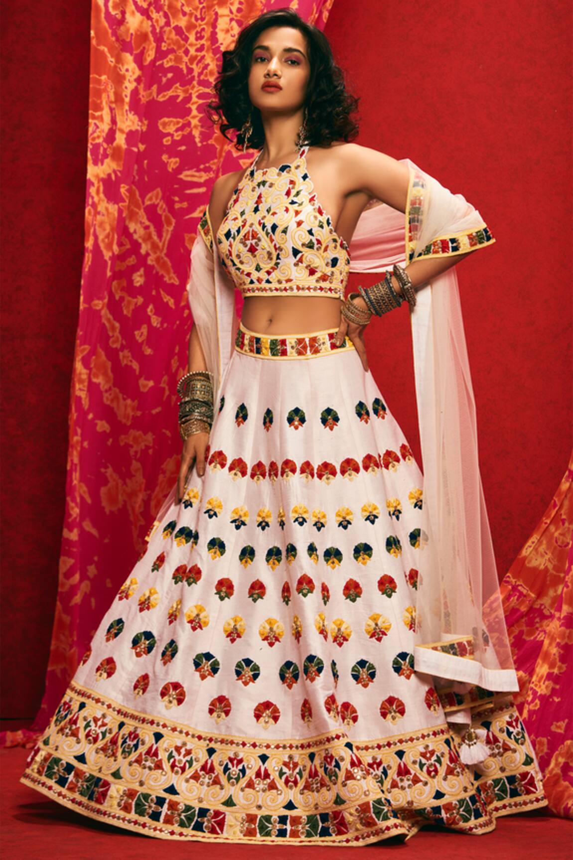Nadima Saqib Embroidered Lehenga Set
