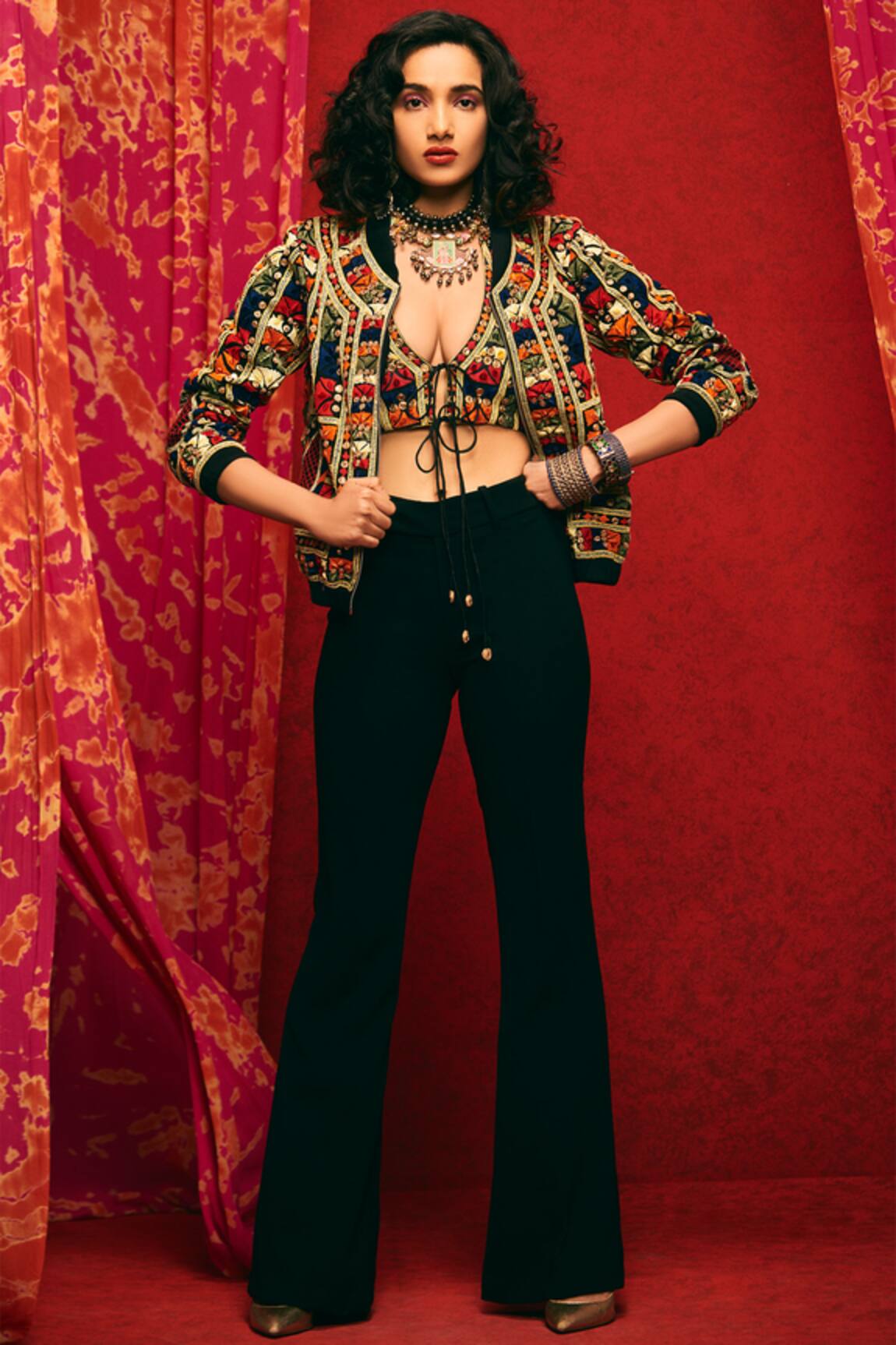 Nadima Saqib Embroidered Jacket