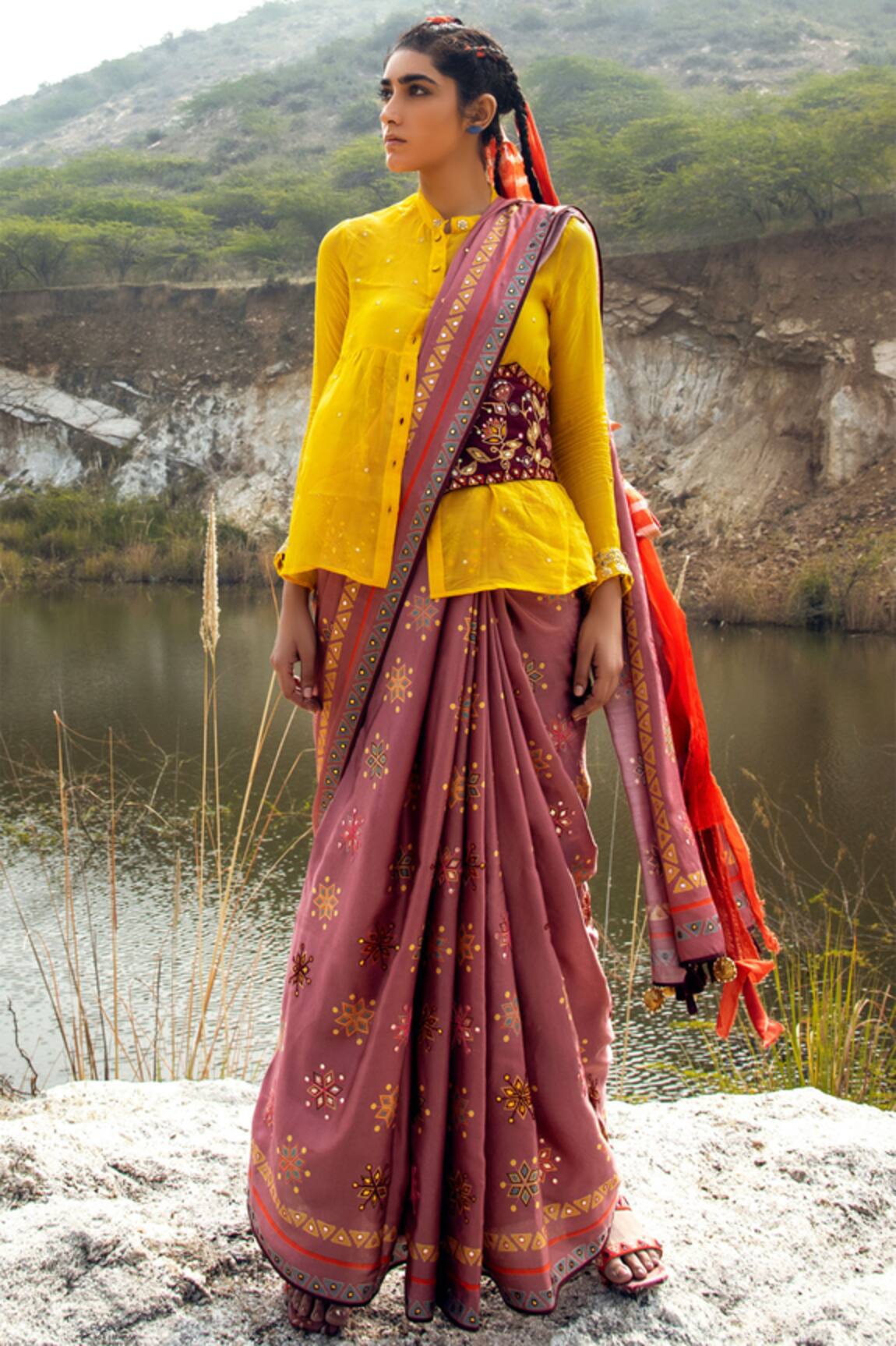 Swati Vijaivargie Embellished Saree with Blouse