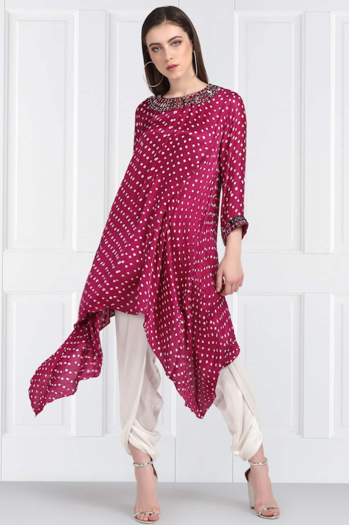 Twenty Nine Silk Bandhani Tunic 