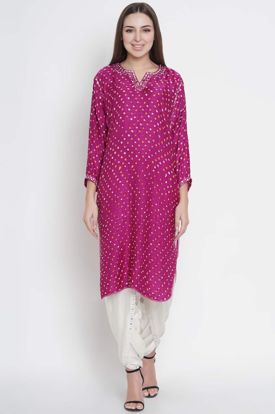 Twenty Nine Silk Bandhani Kurta 