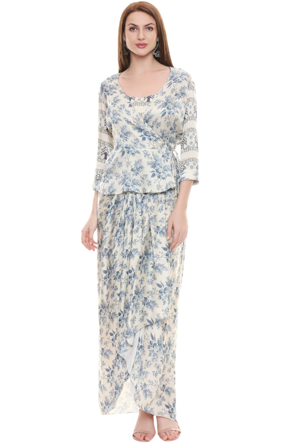 Soup By Sougat Paul Draped Skirt Set