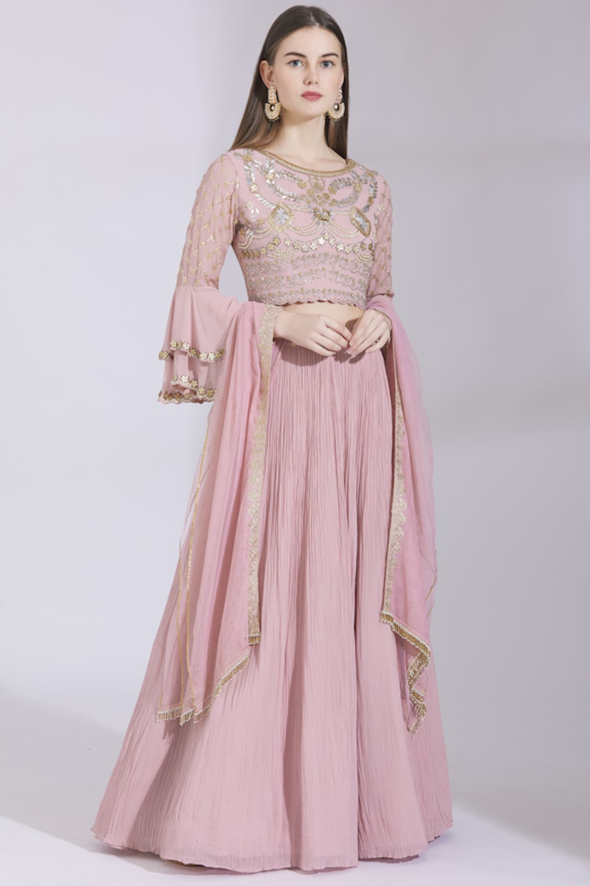 Ayesha Aejaz Embroidered Lehenga Set