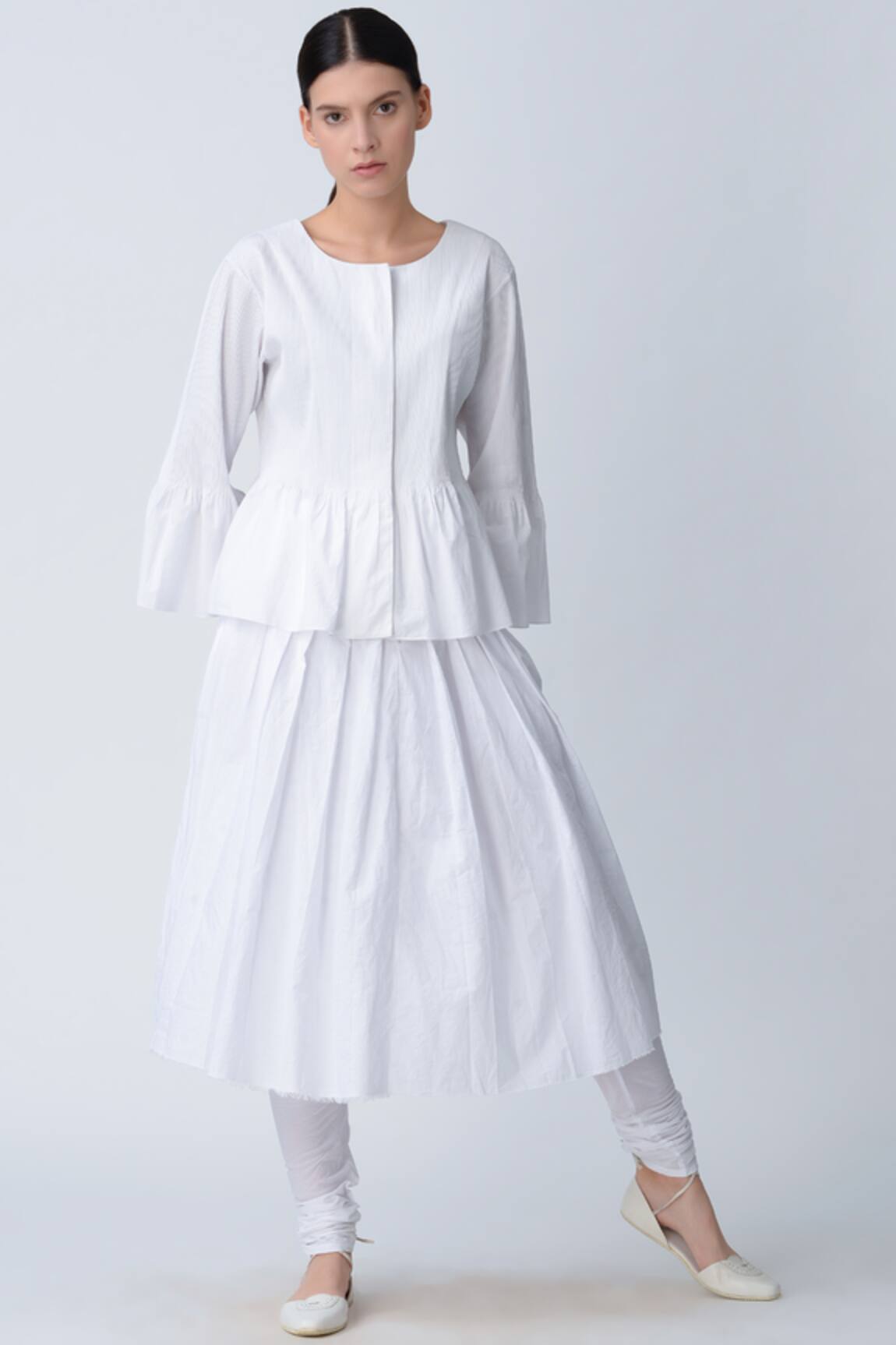 Rajesh Pratap Singh Pleated Skirt with Pants 