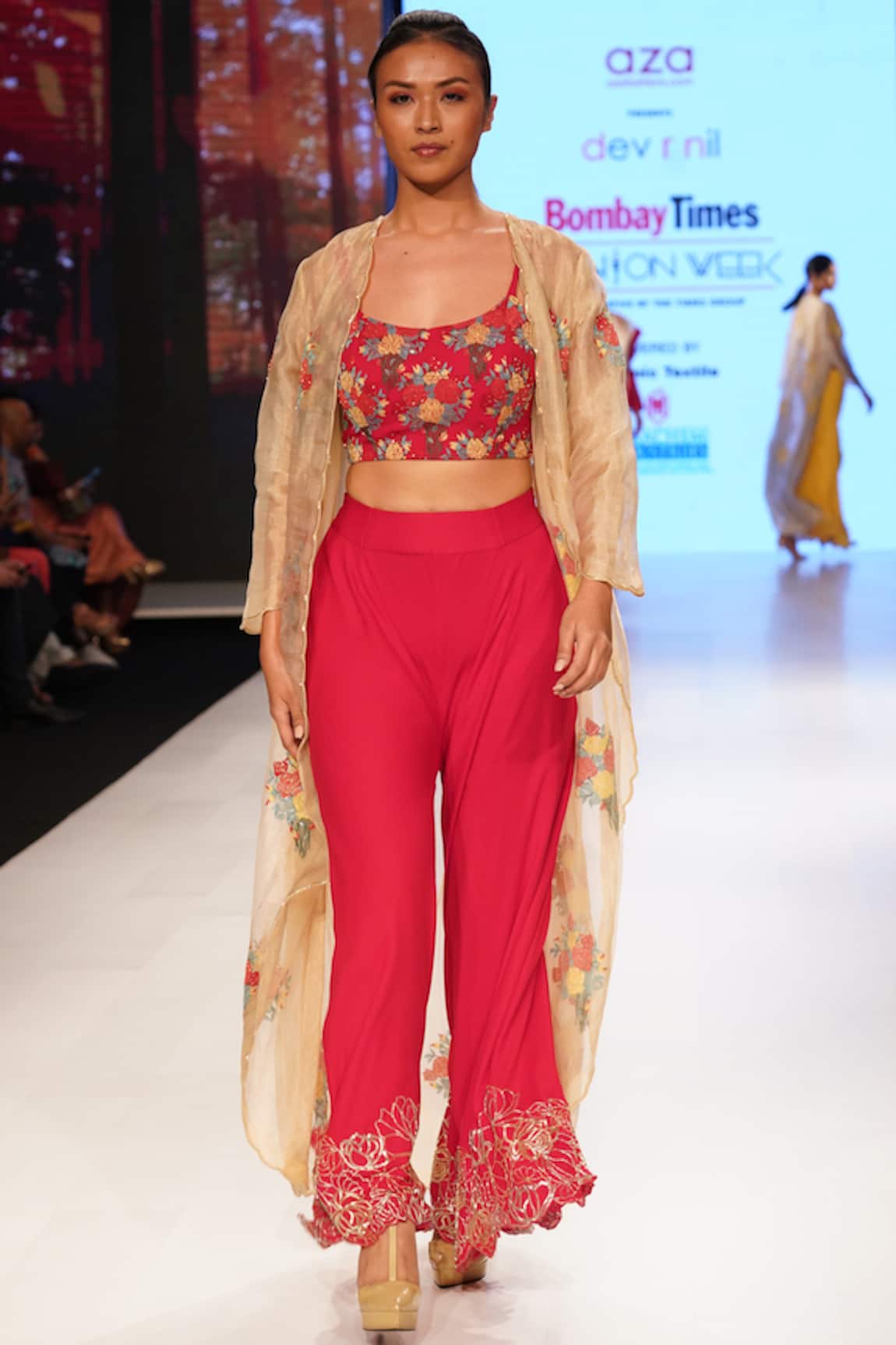 Dev R Nil Embroidered Palazzo Set with Jacket