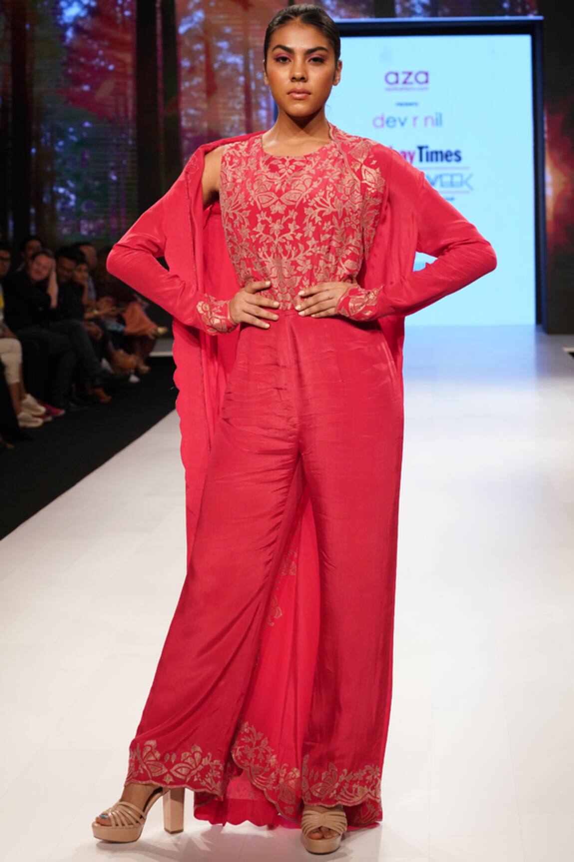 Dev R Nil Embellished Jacket Jumpsuit Set