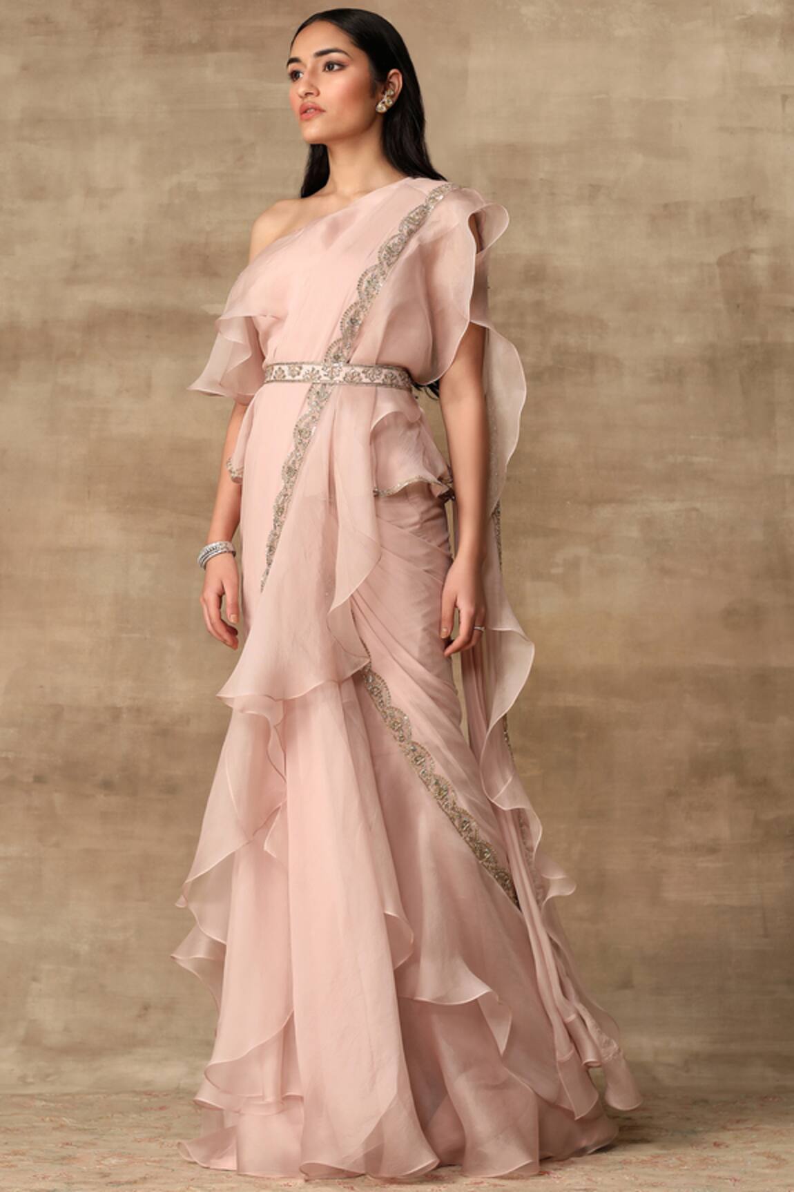 Ridhi Mehra Pre-Draped Saree with Blouse 