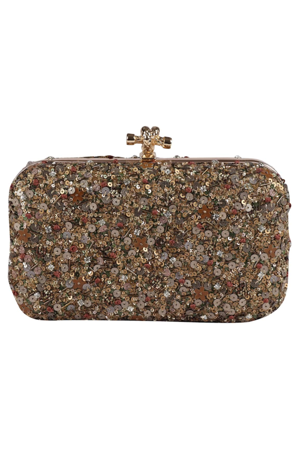 Durvi Embellished Box Clutch